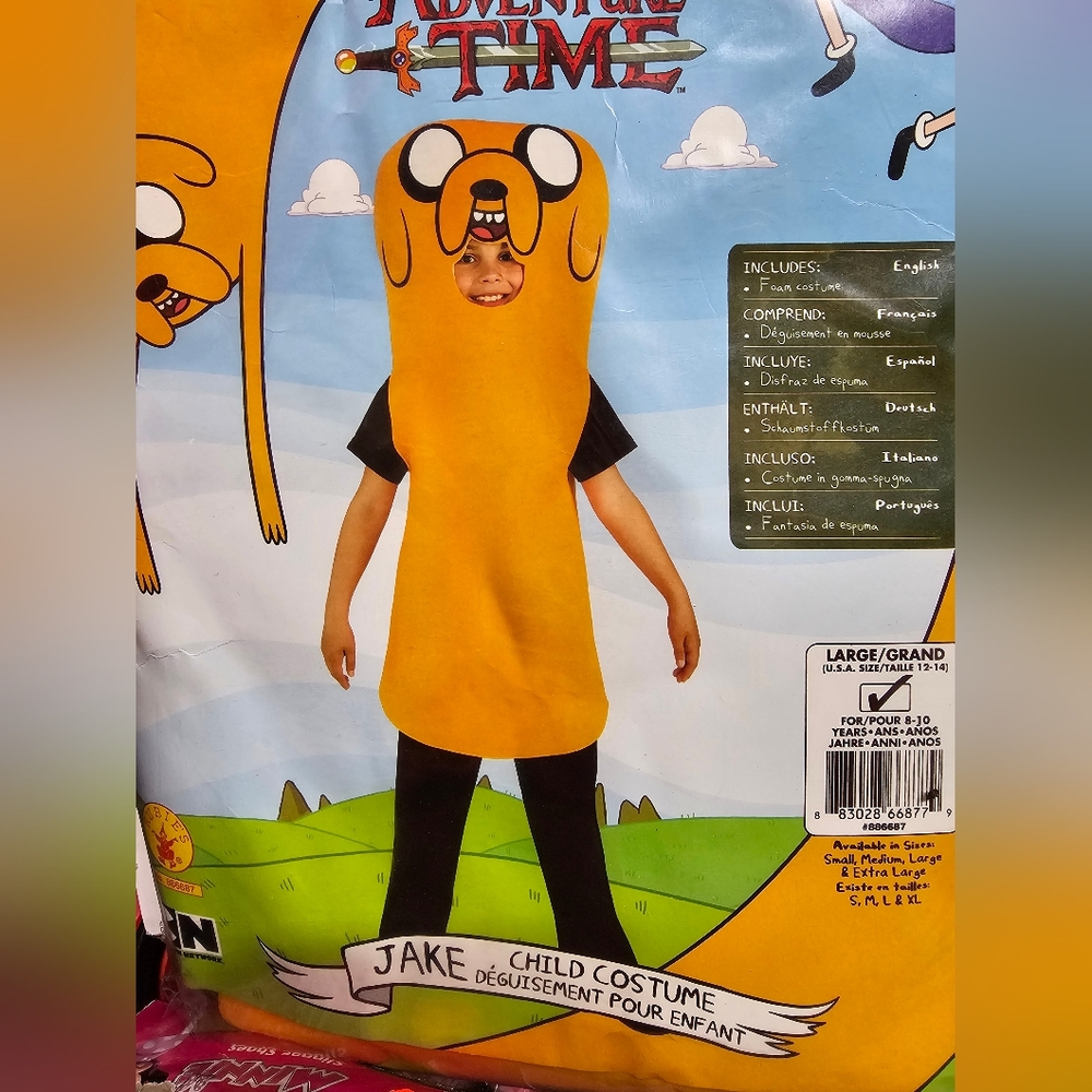 Adventure Time Jake Teen Costume